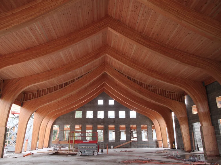 Po Lam Temple project built with Alliance Truss engineered trusses